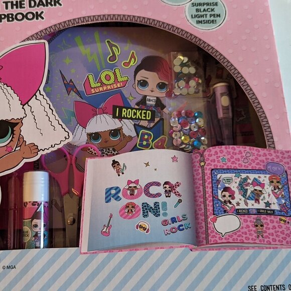 NWT LOL Surprise! Glow in Dark Scrapbook Valentine's Stickers Pink L.O.L. Crafts - Picture 3 of 7